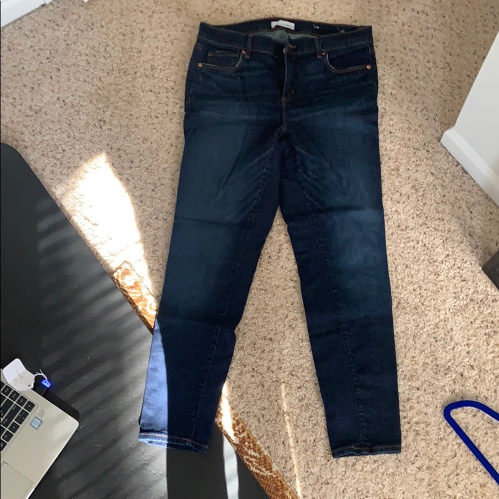 Loft dark modern skinny jean